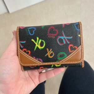 Heart and XO Pattern Wallet
